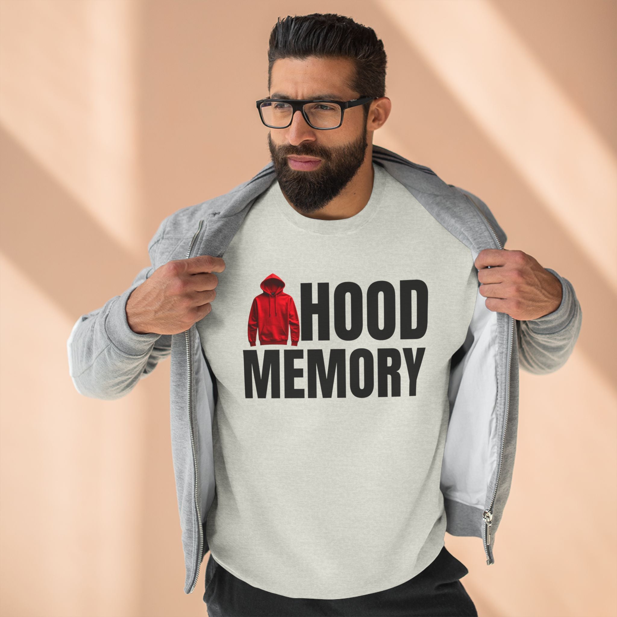 Hood Memory Sweatshirt | Cozy Unisex Crewneck Casual Wear, Retro Style