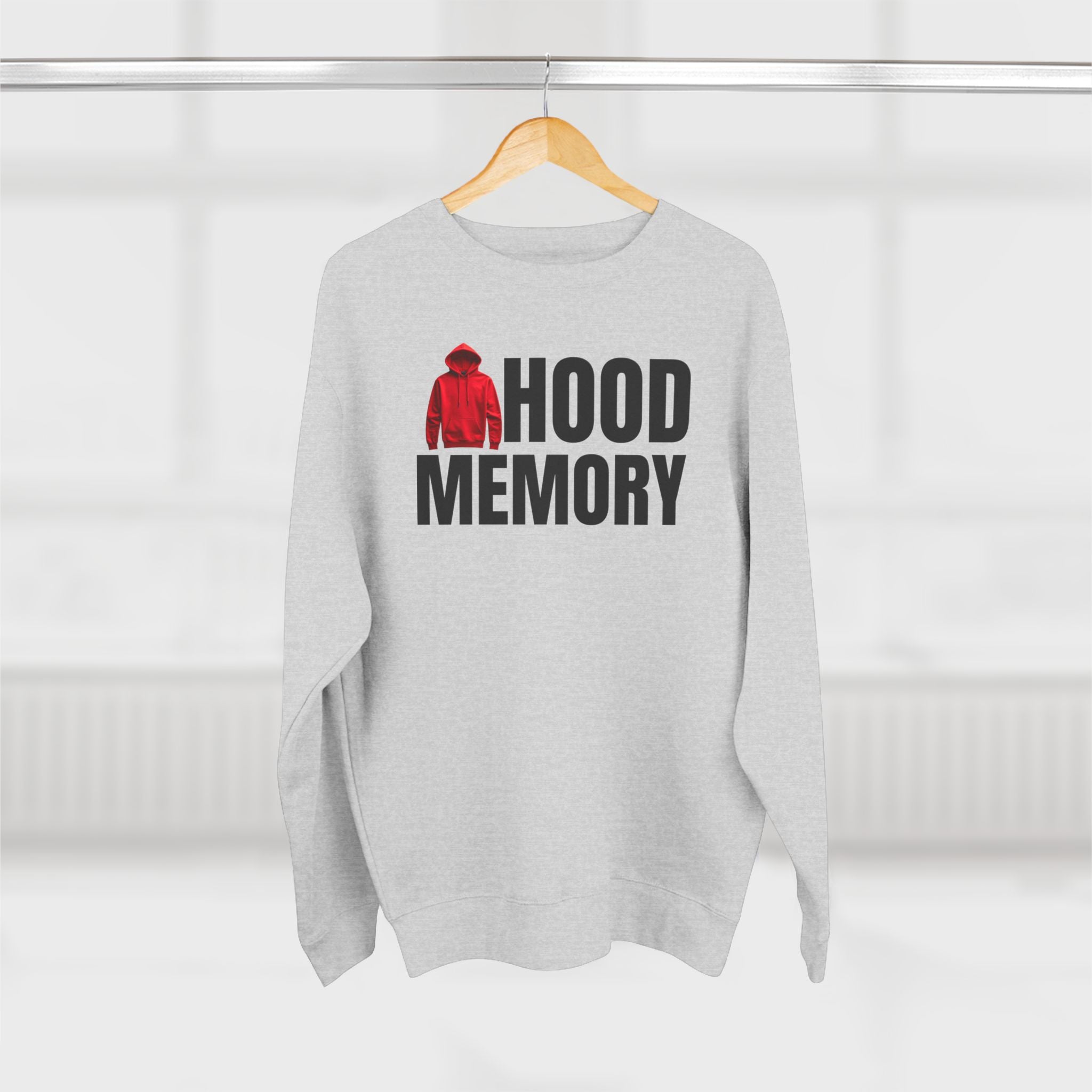 Hood Memory Sweatshirt | Cozy Unisex Crewneck Casual Wear, Retro Style