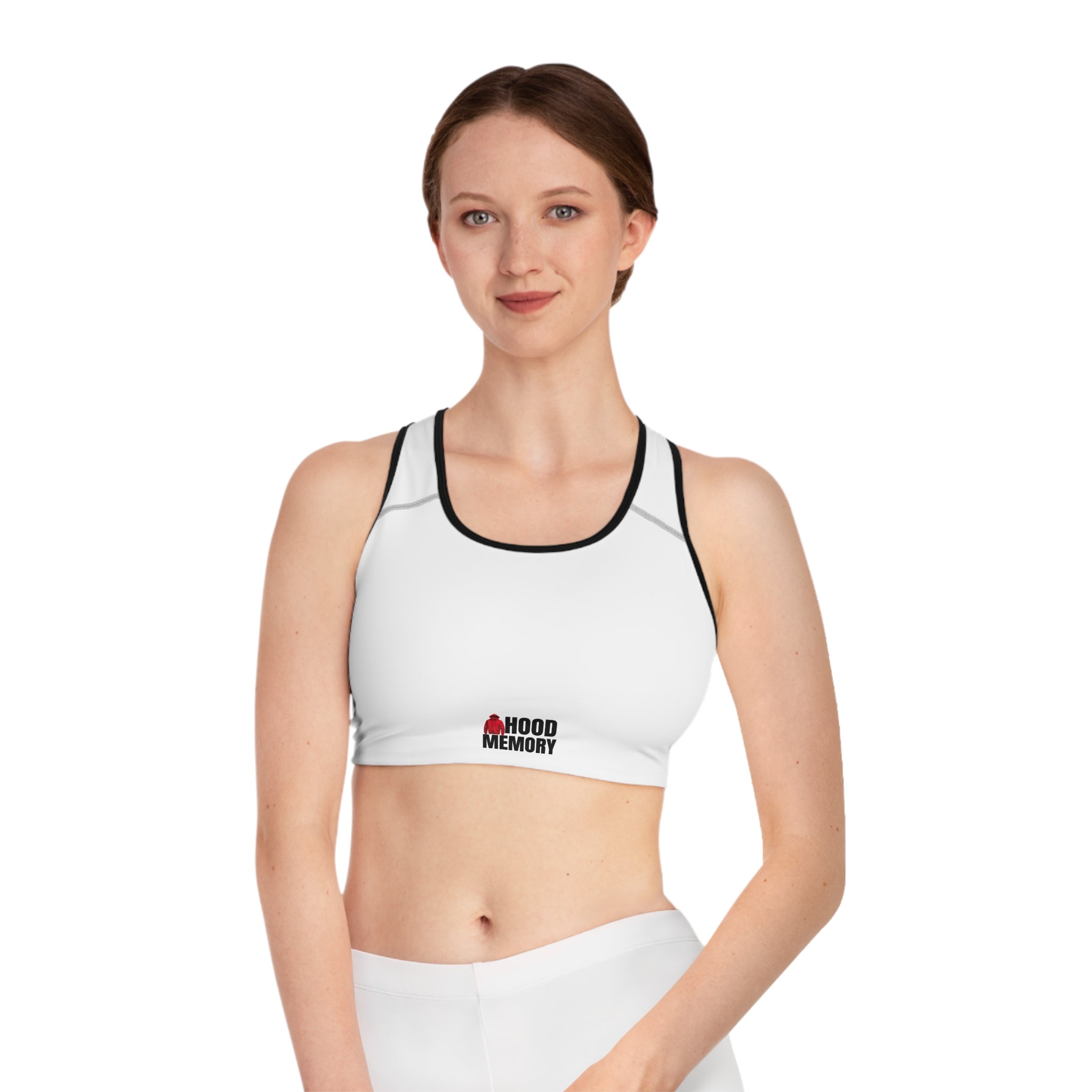 Hood Memory Sports Bra White