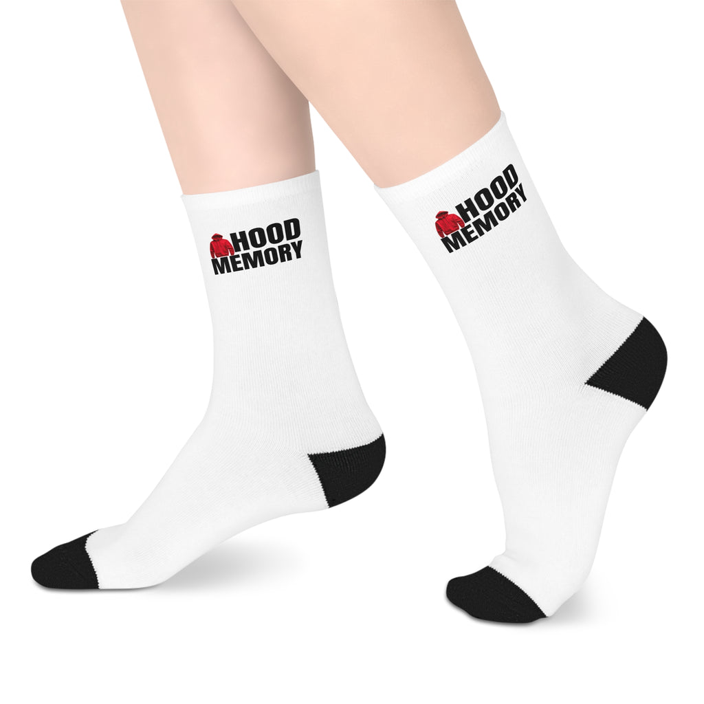 Modern mid-length Sock White