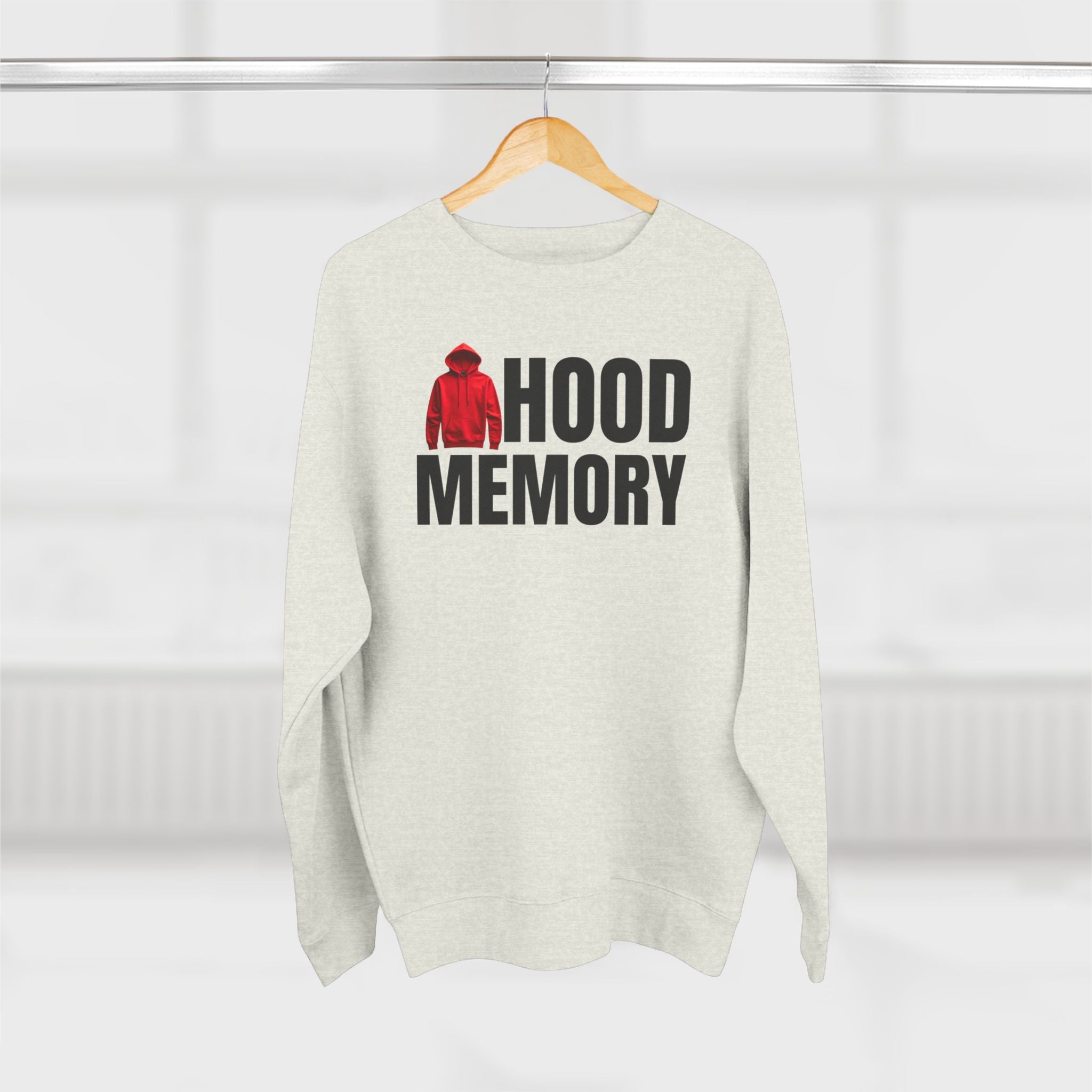Hood Memory Sweatshirt | Cozy Unisex Crewneck Casual Wear, Retro Style