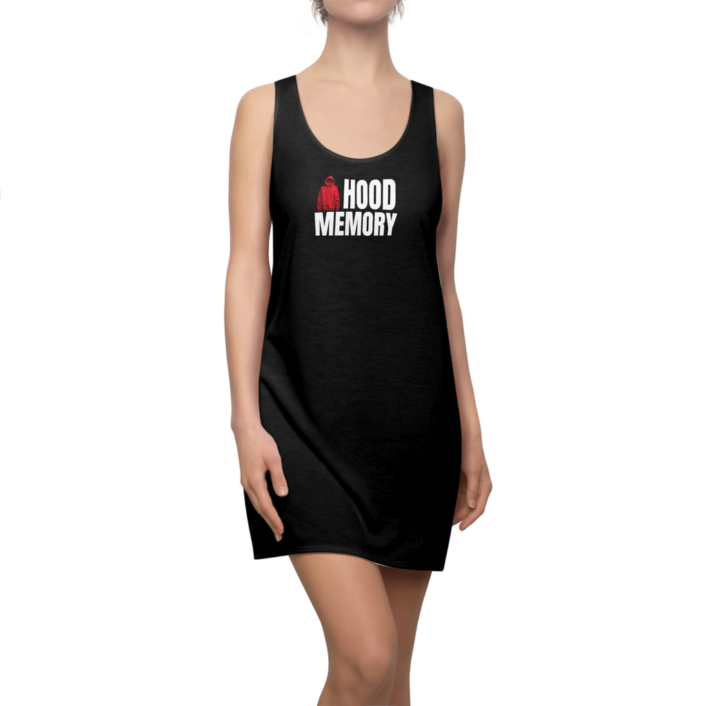 Hood Memory Racerback Dress Black
