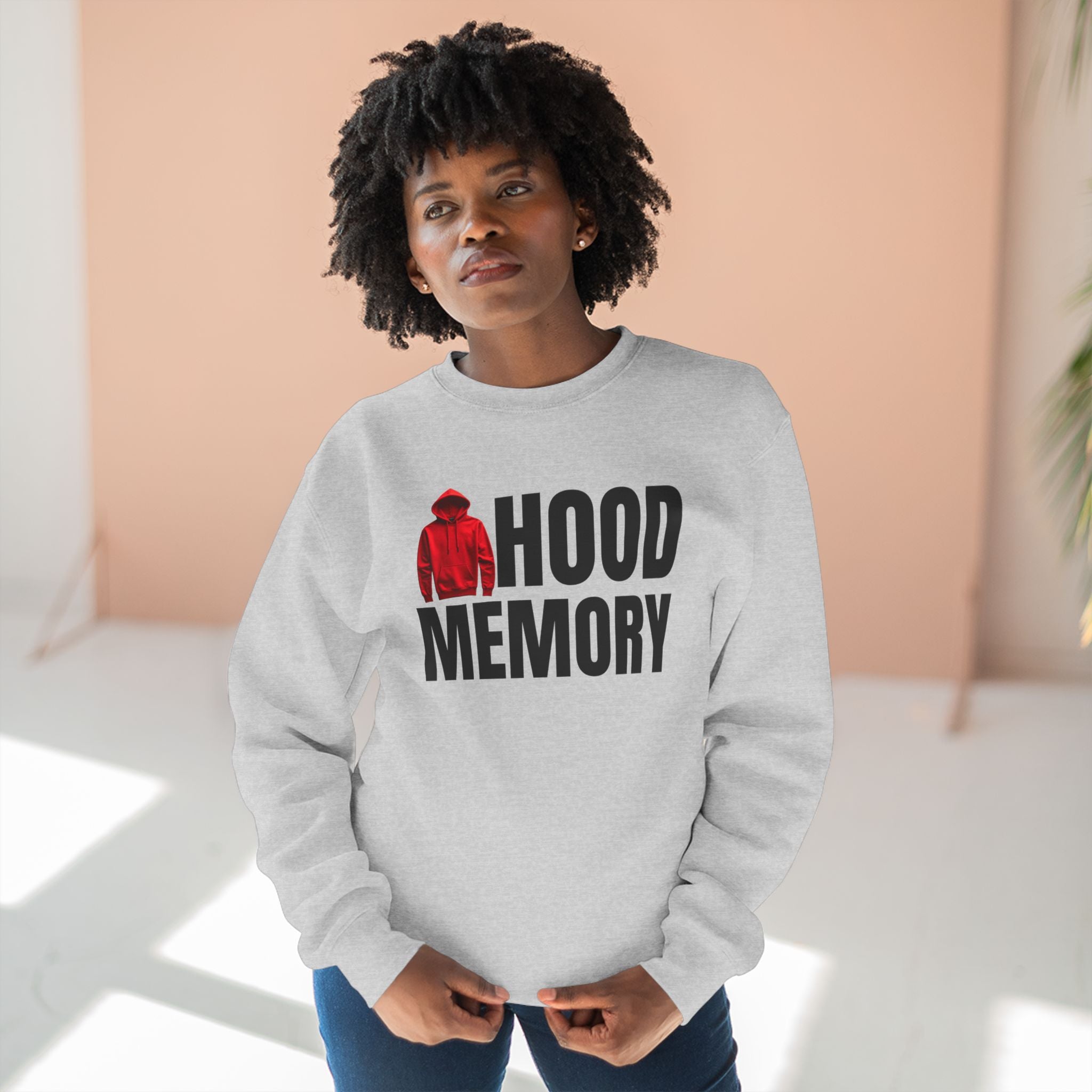 Hood Memory Sweatshirt | Cozy Unisex Crewneck Casual Wear, Retro Style