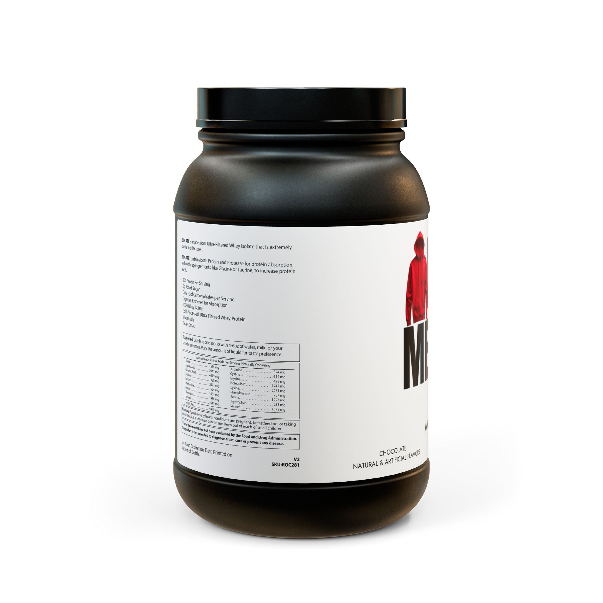 Whey Isolate Protein Supplement (907g, 2lb)