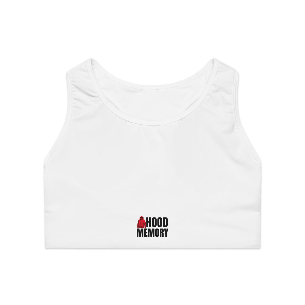 Hood Memory Sports Bra White