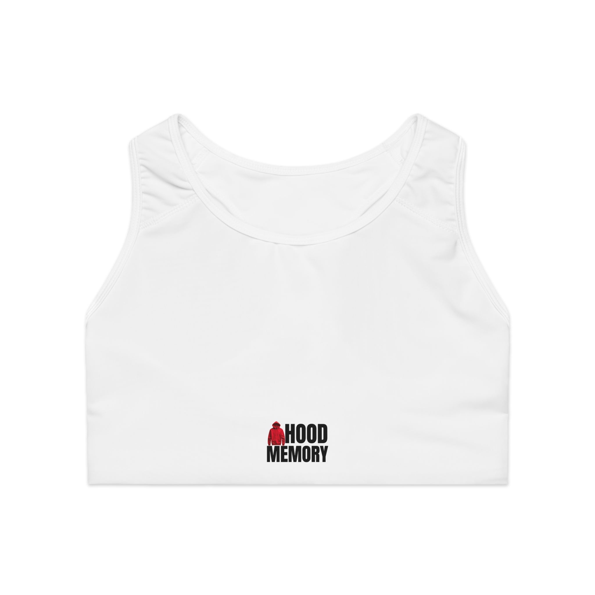 Hood Memory Sports Bra White