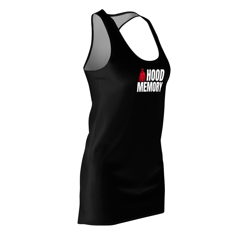 Hood Memory Racerback Dress Black
