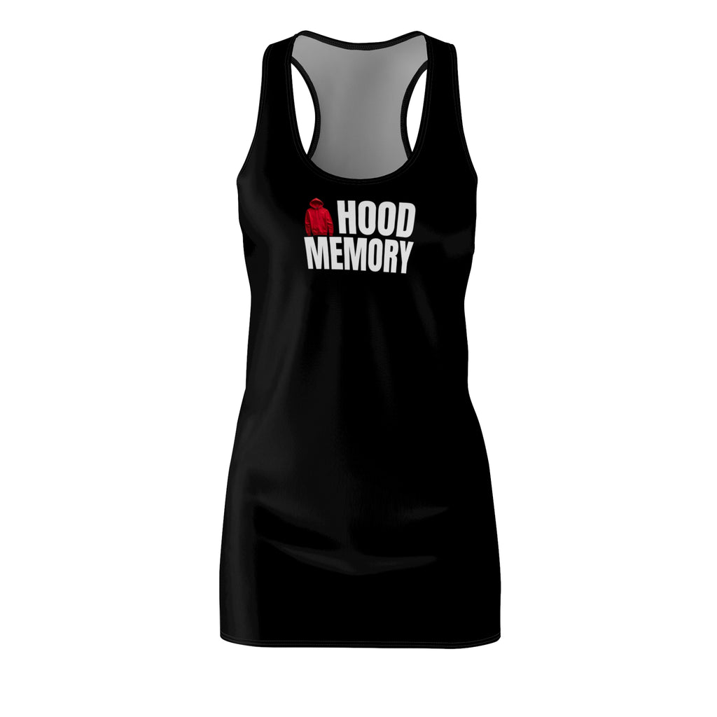 Hood Memory Racerback Dress Black