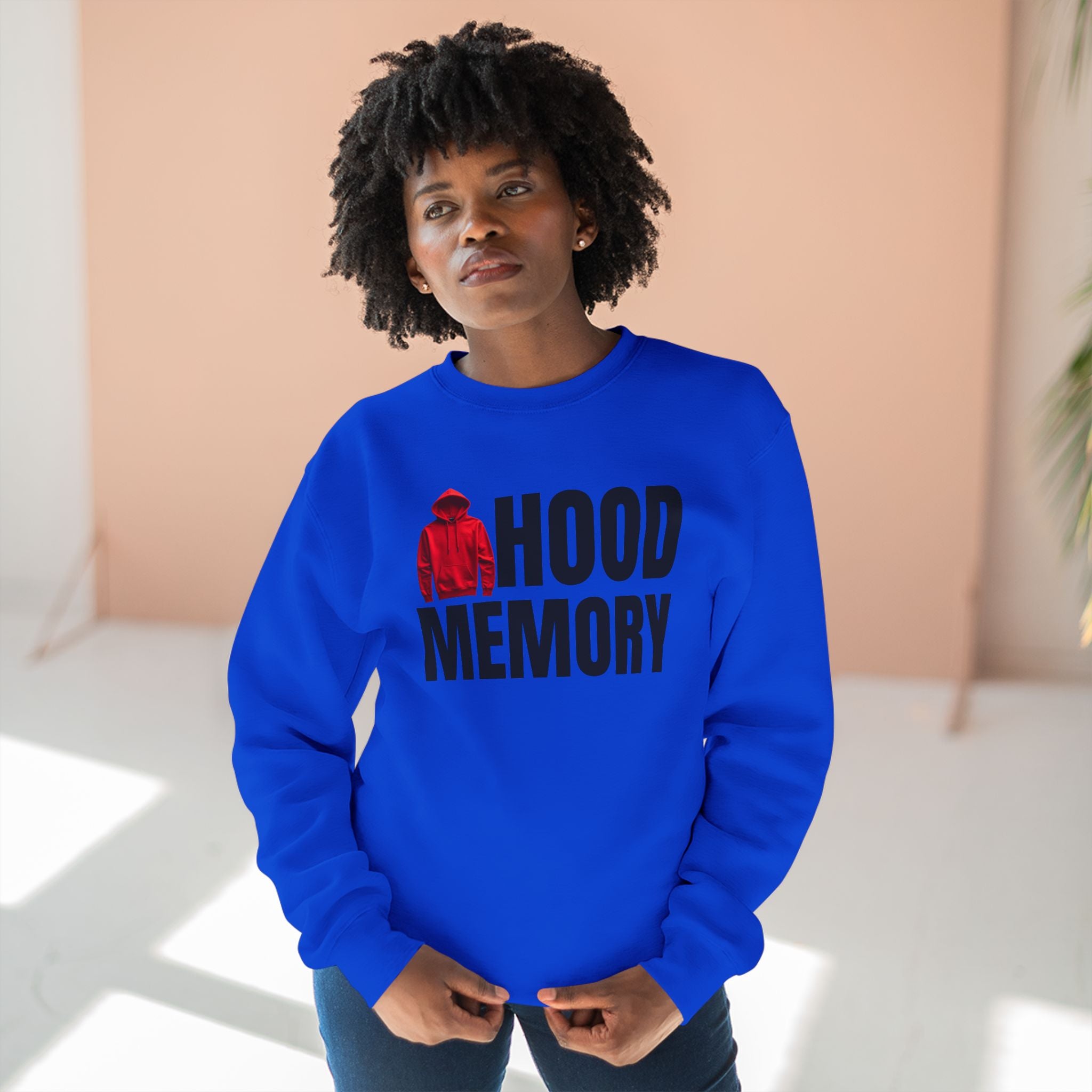 Hood Memory Sweatshirt | Cozy Unisex Crewneck Casual Wear, Retro Style
