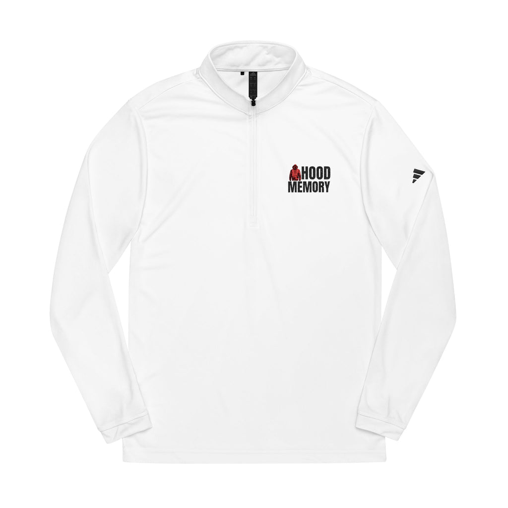 Adidas® Embroidered Quarter-Zip Pullover -Hood Memory