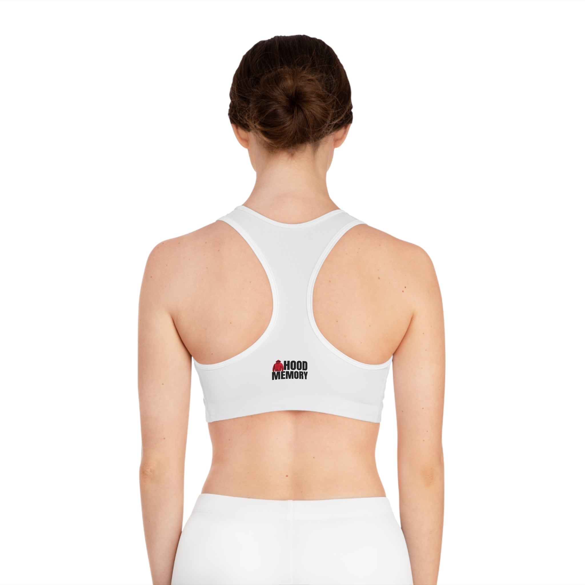 Hood Memory Sports Bra White