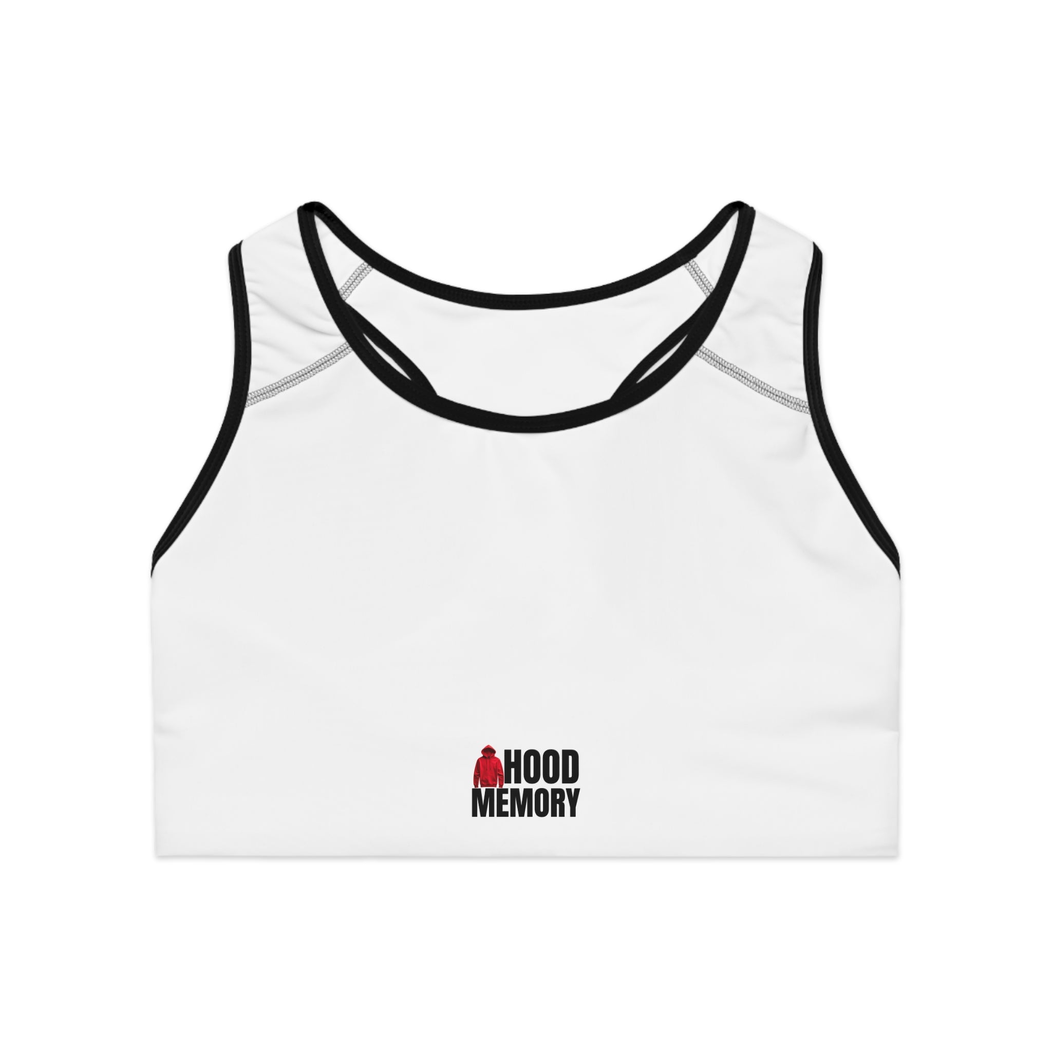 Hood Memory Sports Bra White