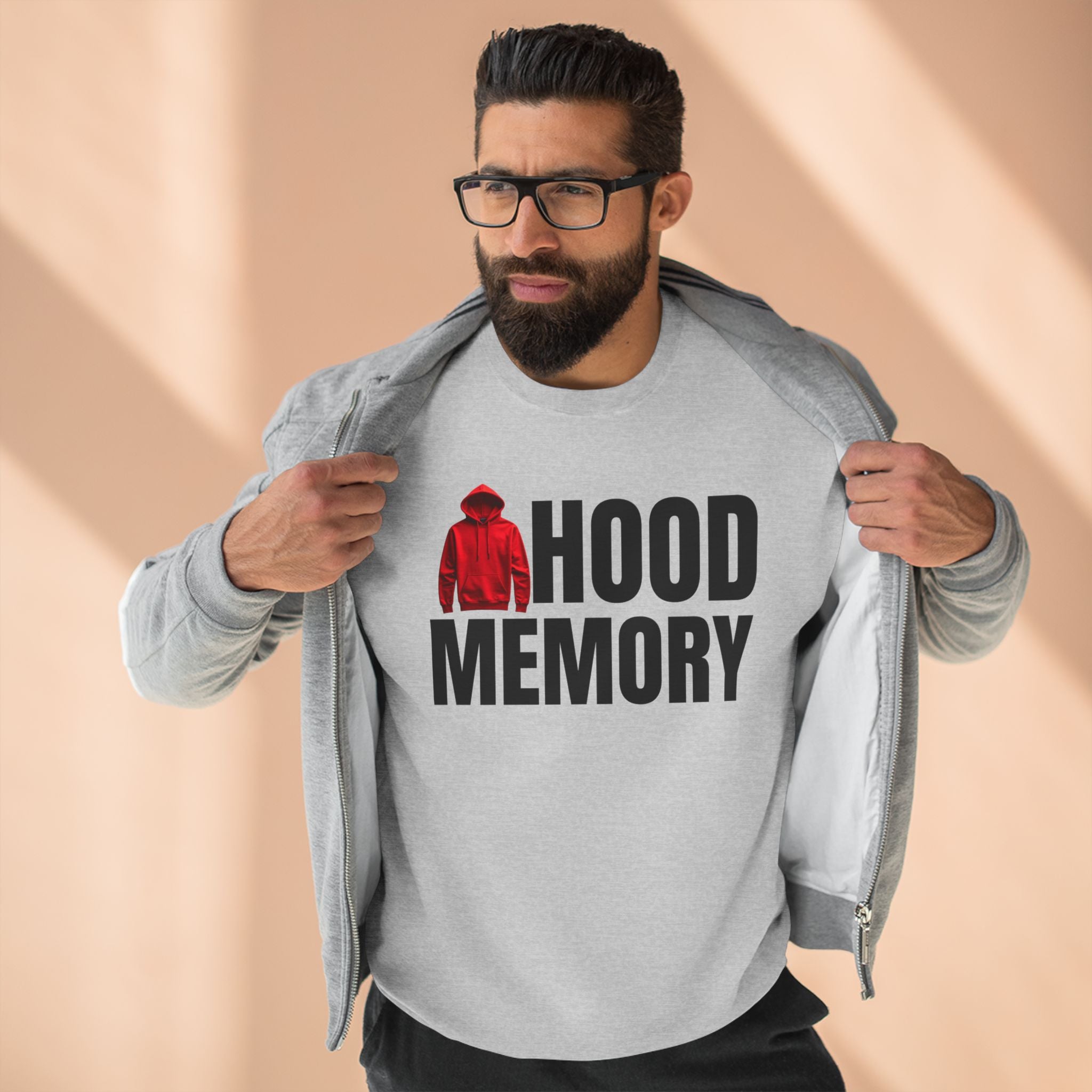 Hood Memory Sweatshirt | Cozy Unisex Crewneck Casual Wear, Retro Style