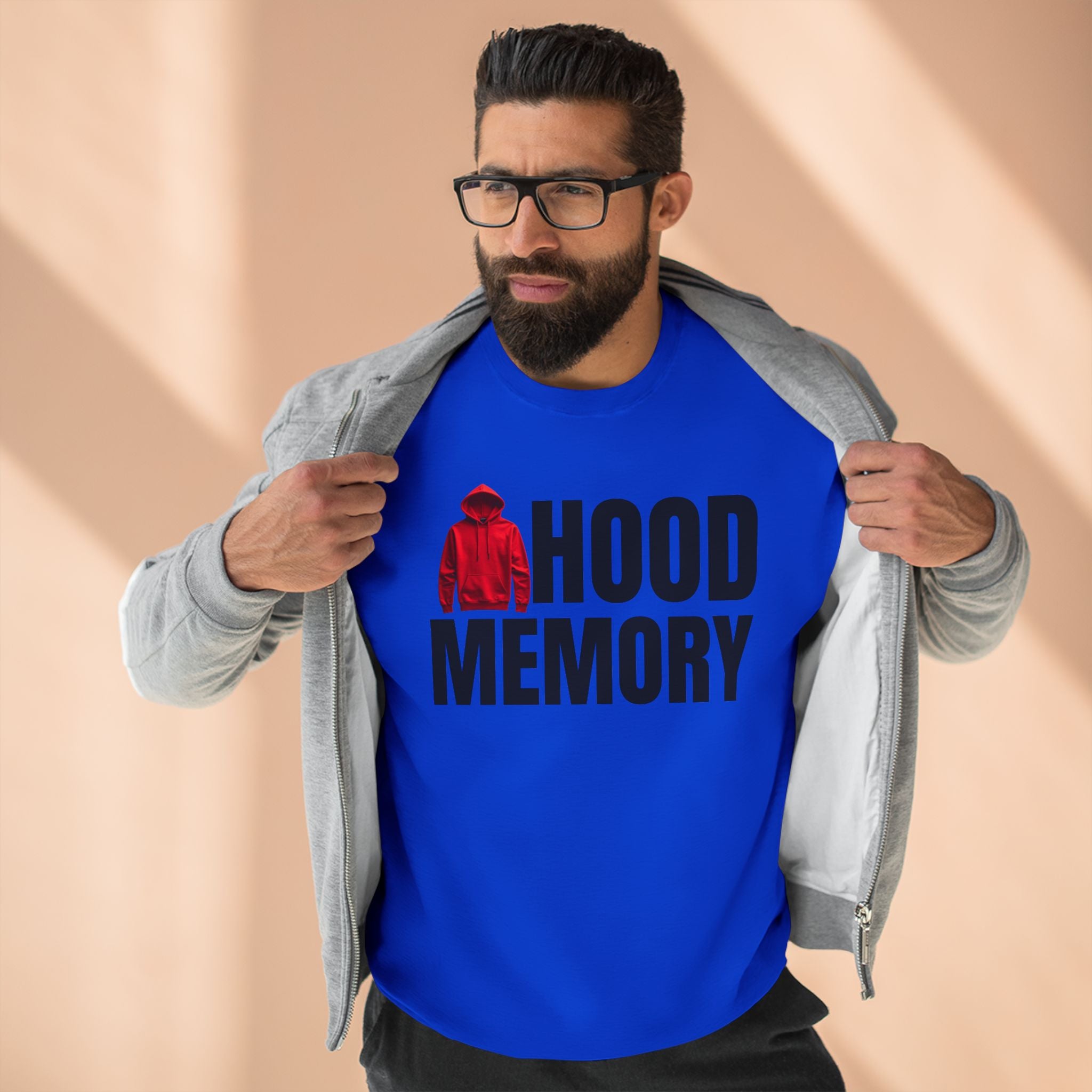 Hood Memory Sweatshirt | Cozy Unisex Crewneck Casual Wear, Retro Style
