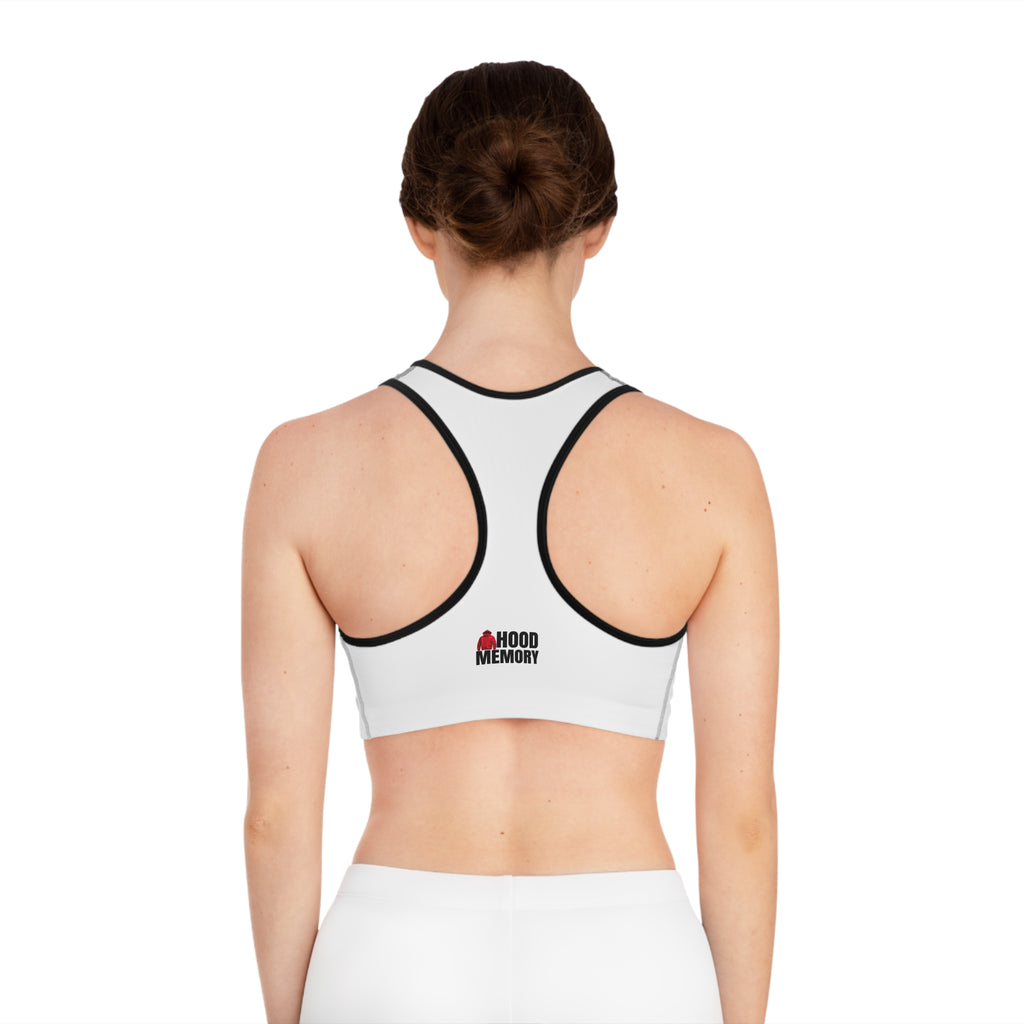 Hood Memory Sports Bra White